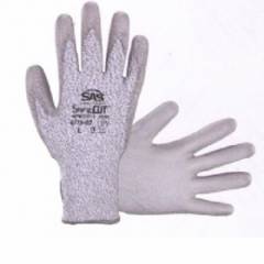 Safe Cut Hppe Knit Glove, Pu Palm